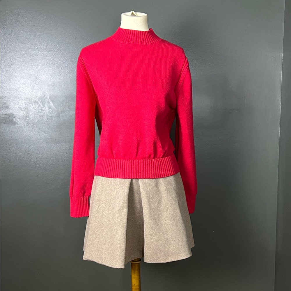 Red Anthropology Twofer Sweater Dress
